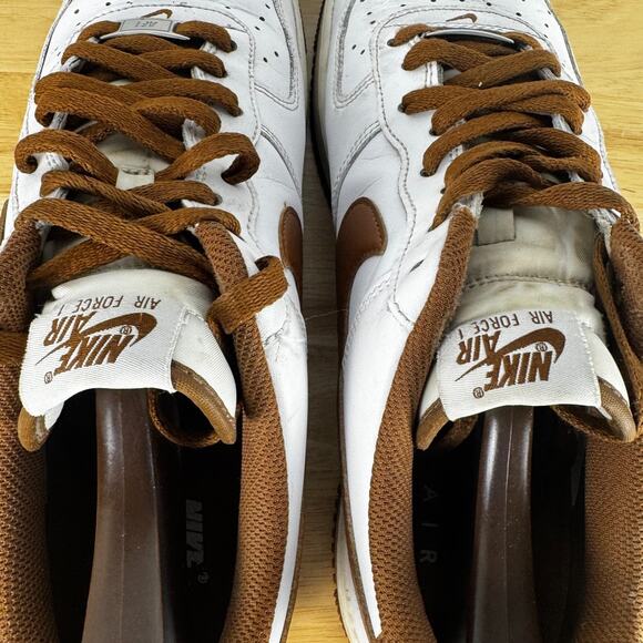 Nike Air Force 1 '07 Pecan DH7561-100 Brown White Sneakers Men’s Size 12 - Picture 6 of 11